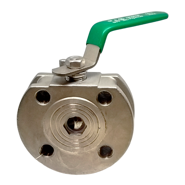 Кран шаровой фланцевый нержавеющий, шар-нж сталь 304, PTFE, PN16